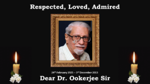 Homage to Dr. Ookerjee Sir